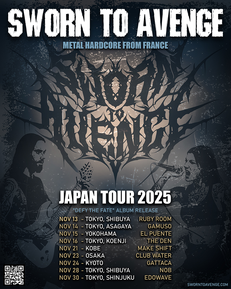 Sworn To Avenge Japan Tour Poster